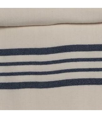 Lalay hamamdoek Krem Sultan natural navy