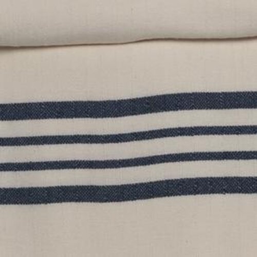Lalay hamamdoek Krem Sultan natural navy Lalay hamamdoek Krem Sultan natural navy