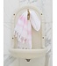 kleine hamamdoek honingraat roze 100x50cm