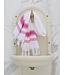 kleine hamamdoek honingraat fuchsia 100x50cm