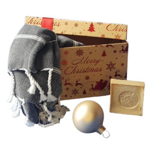 Hamams own kerst cadeaubox Hamam & Soap black