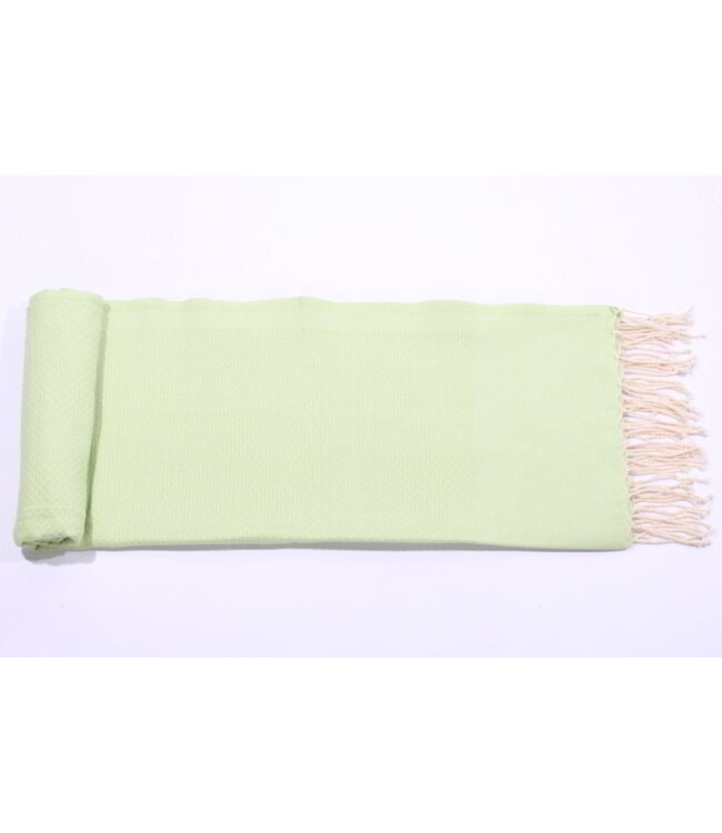 hamamdoek Honeycomb anise green 200x100cm