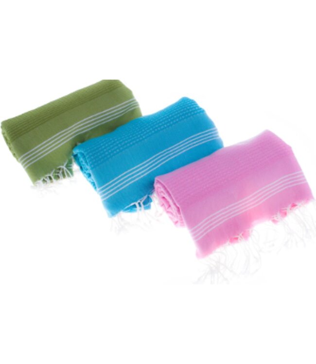 hamamdoek BeachFun pink 180x90cm