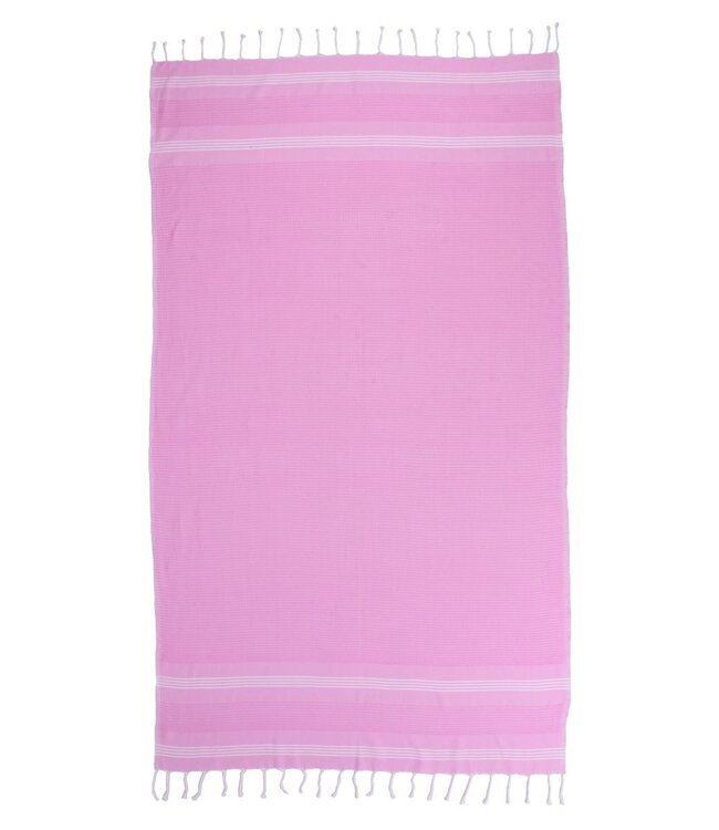 hamamdoek BeachFun pink 180x90cm