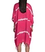 tie dye strandtuniek fuchsia onesize (L/XL)