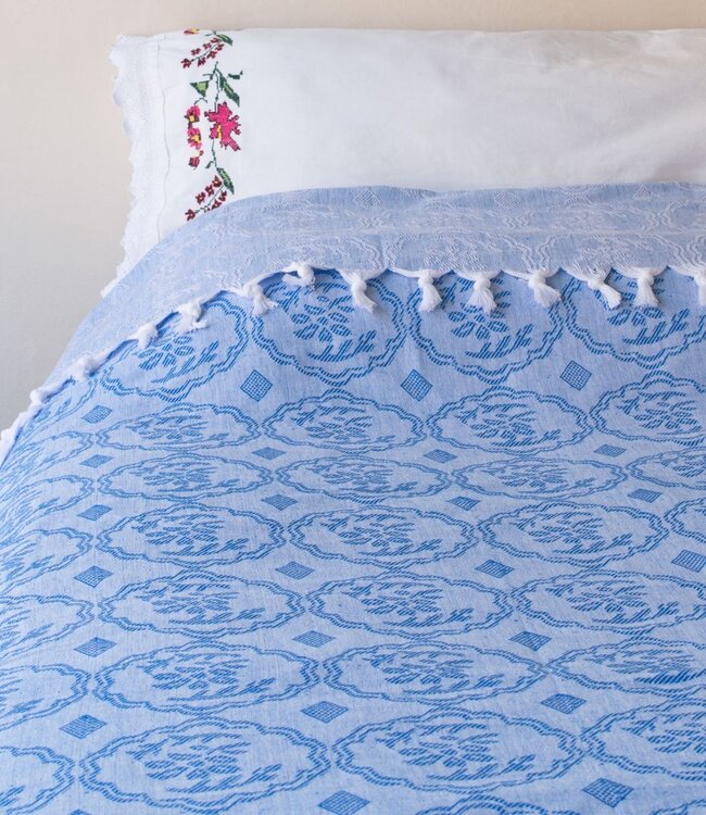 zomersprei Bloem mediteraanblauw 230x170cm