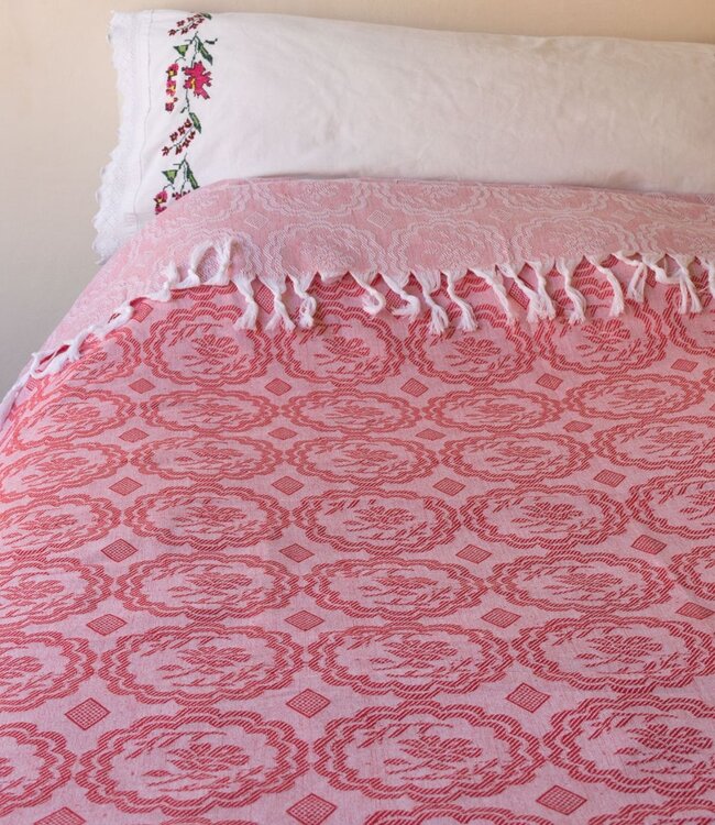 zomersprei Bloem steenrood 230x170cm