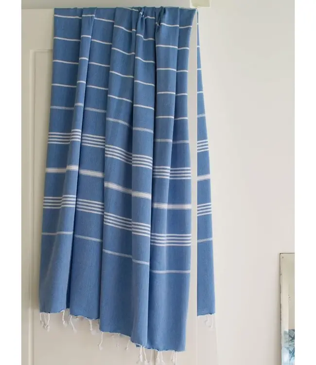 hammam strandlaken mediteraanblauw 220x160cm