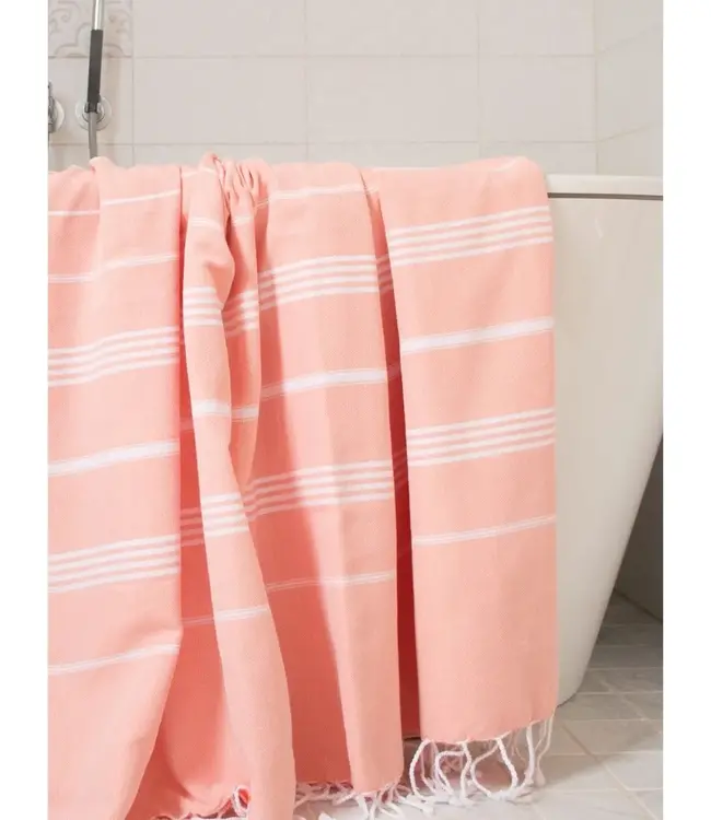 hammam strandlaken donkerperzik 220x160cm