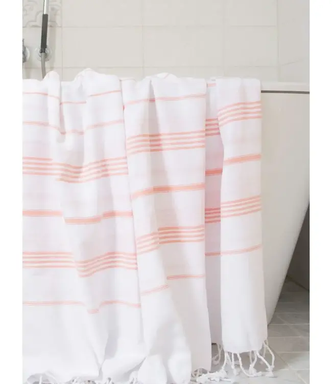 hammam strandlaken perzik 220x160cm