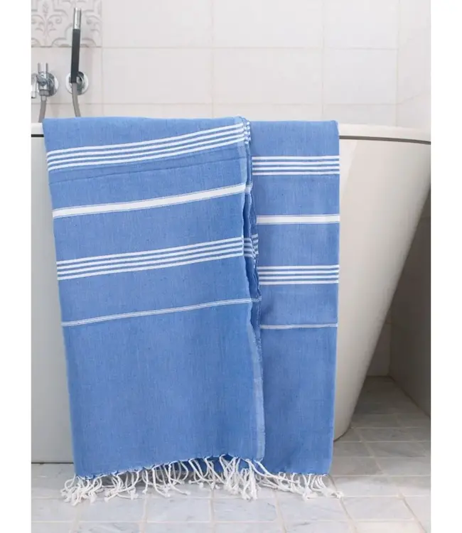 hammam strandlaken grieksblauw 220x160cm