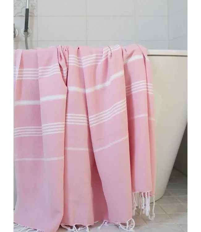 hammam strandlaken poederroze 220x160cm