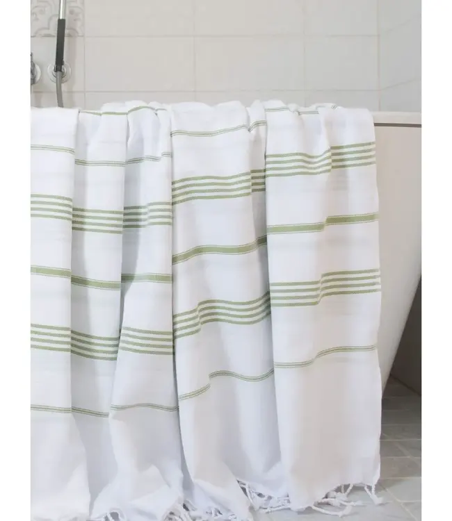 hammam strandlaken mosgroen 220x160cm