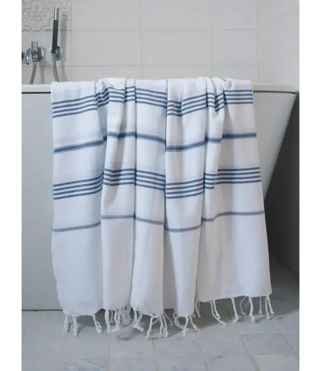hammam strandlaken marineblauw 220x160cm