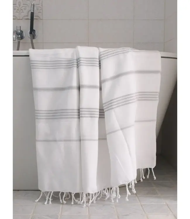 hammam strandlaken lichtgrijs 220x160cm