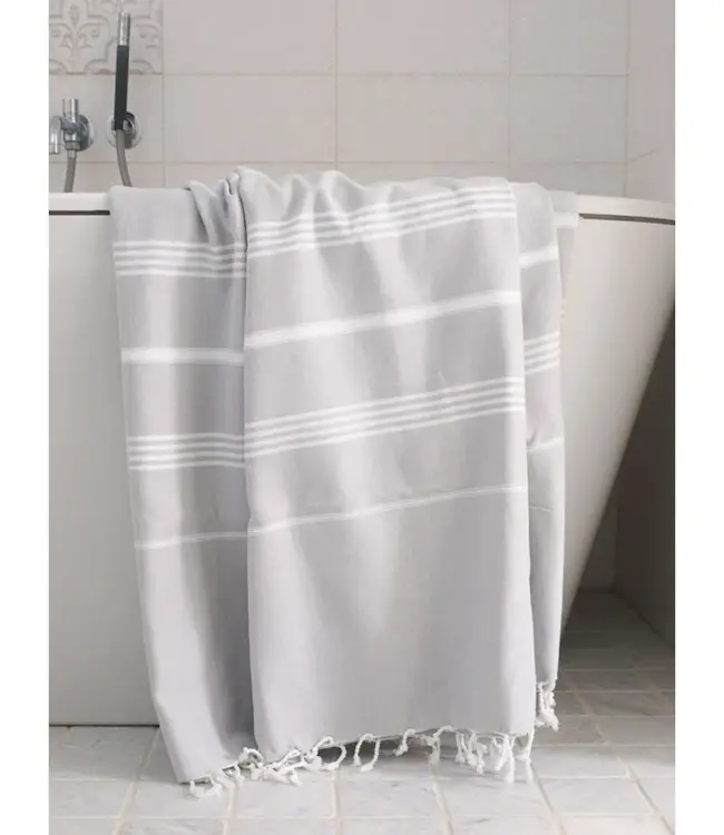 hammam strandlaken lichtgrijs 220x160cm