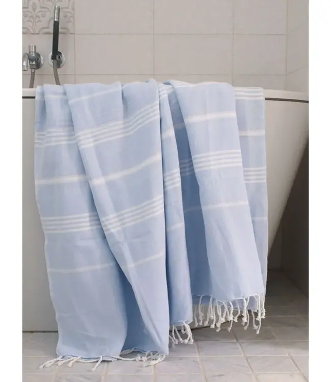 hammam strandlaken lichtblauw 220x160cm