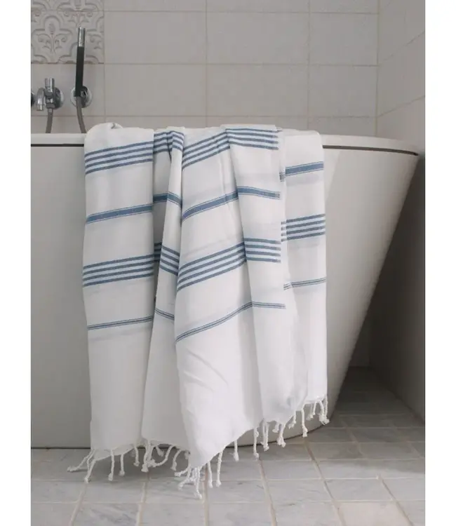 hammam strandlaken jeansblauw 220x160cm