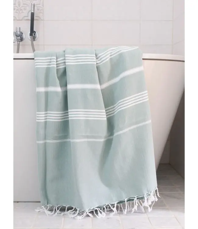 hammam strandlaken grijsgroen 220x160cm