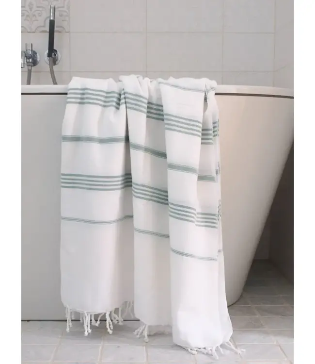 hammam strandlaken grijsgroen 220x160cm