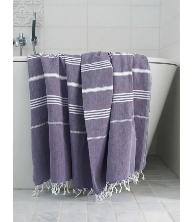 hammam strandlaken donkerpaars 220x160cm