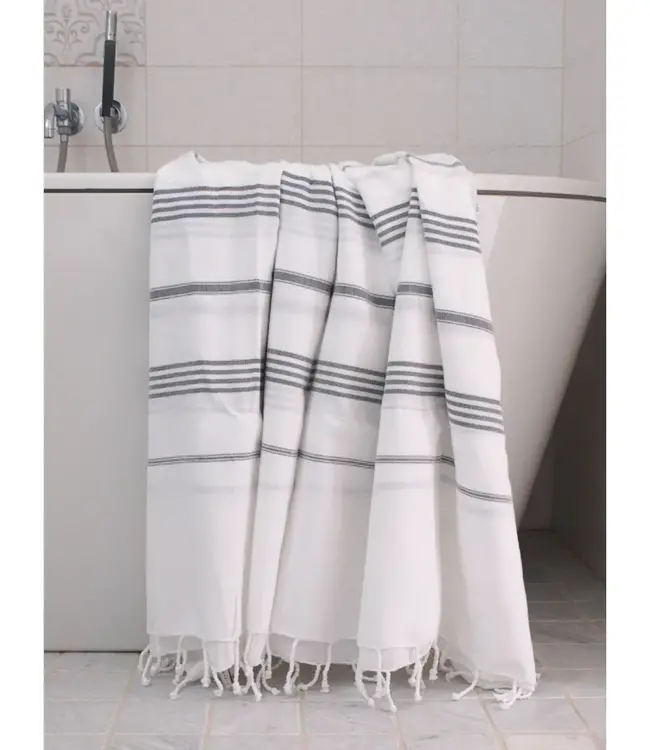 hammam strandlaken donkergrijs 220x160cm