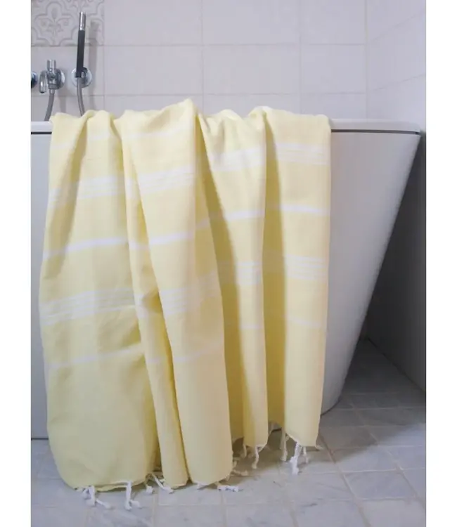 hammam strandlaken citroengeel 220x160cm