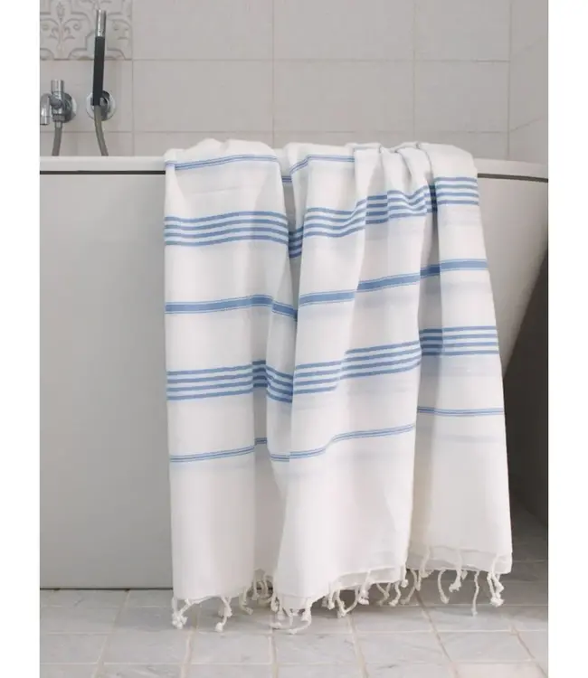 hammam strandlaken blauw 220x160cm