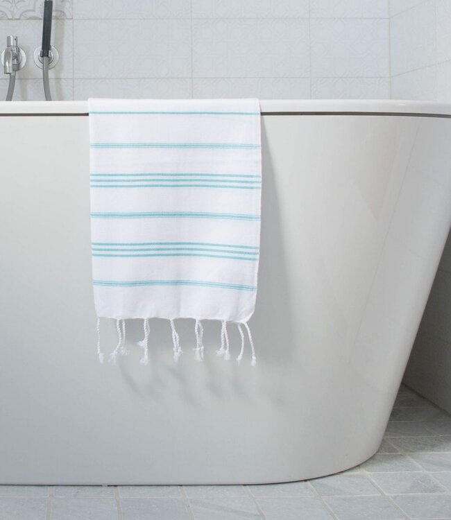 hamam handdoek aqua 100x50cm