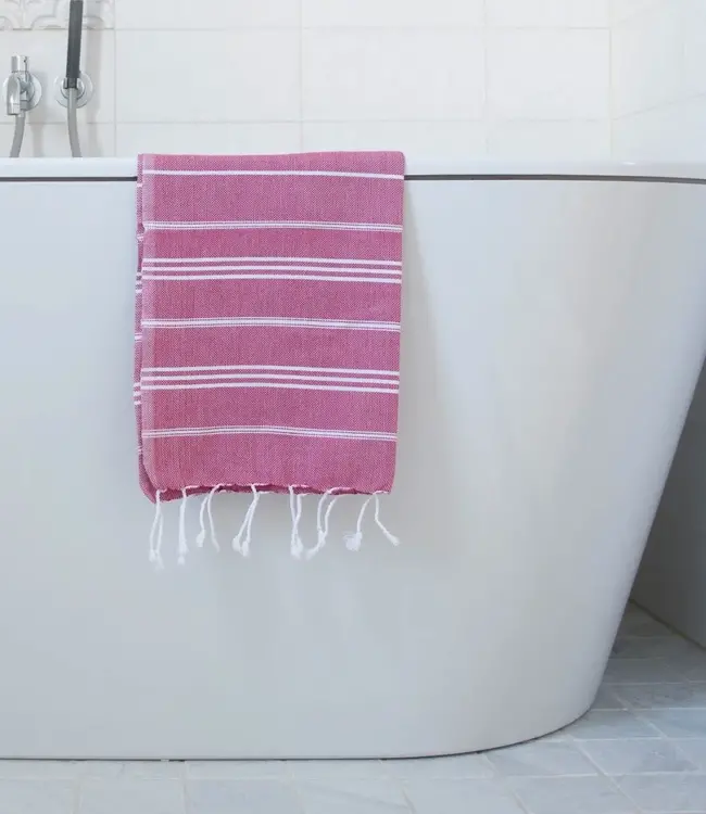 hamam handdoek cerise 100x50cm