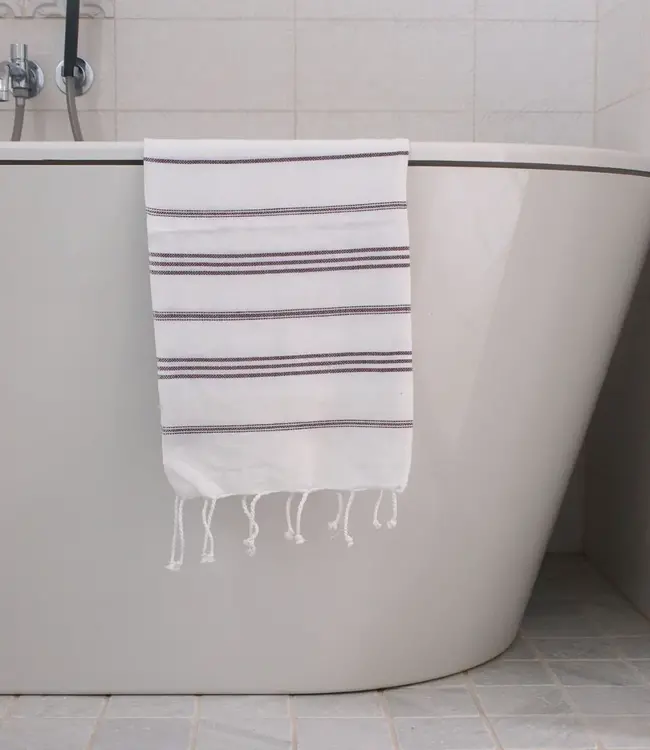 hamam handdoek aubergine 100x50cm