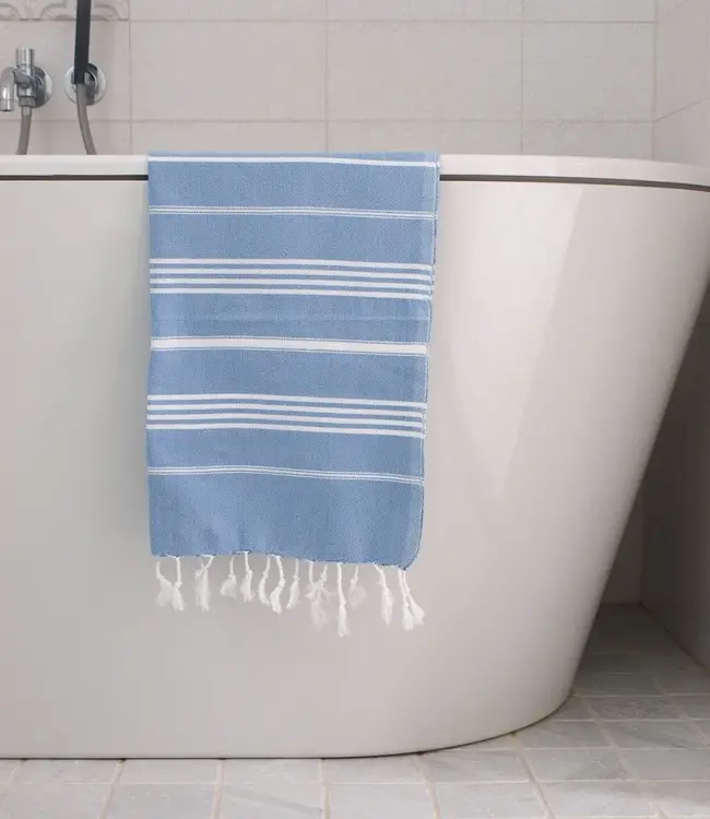 hamam handdoek blauw 100x50cm
