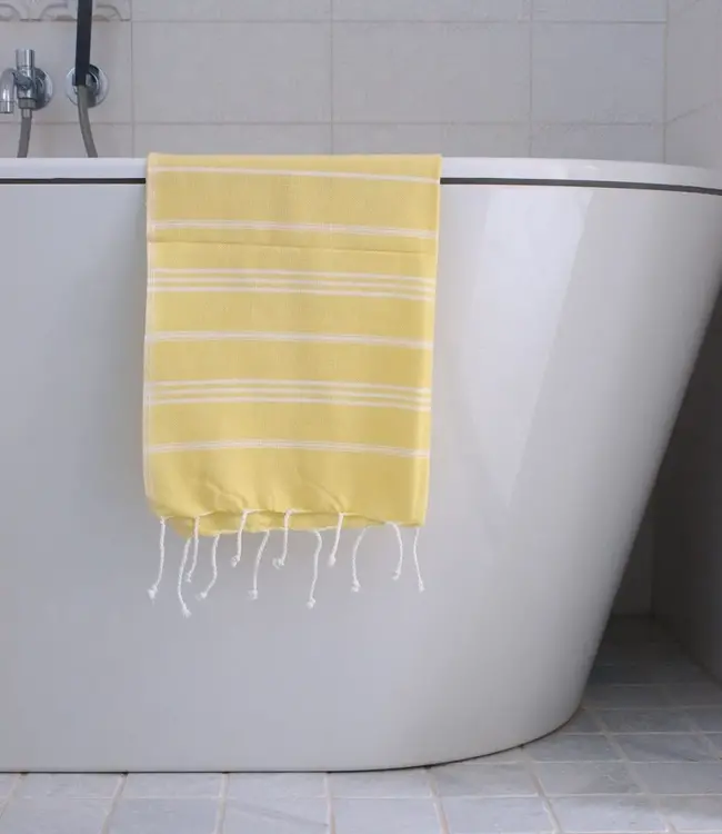 hamam handdoek geel 100x50cm