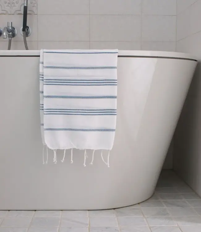 hamam handdoek jeansblauw 100x50cm