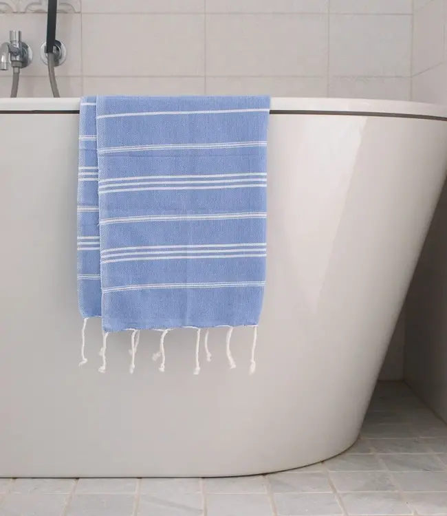 hamam handdoek lavendelblauw 100x50cm