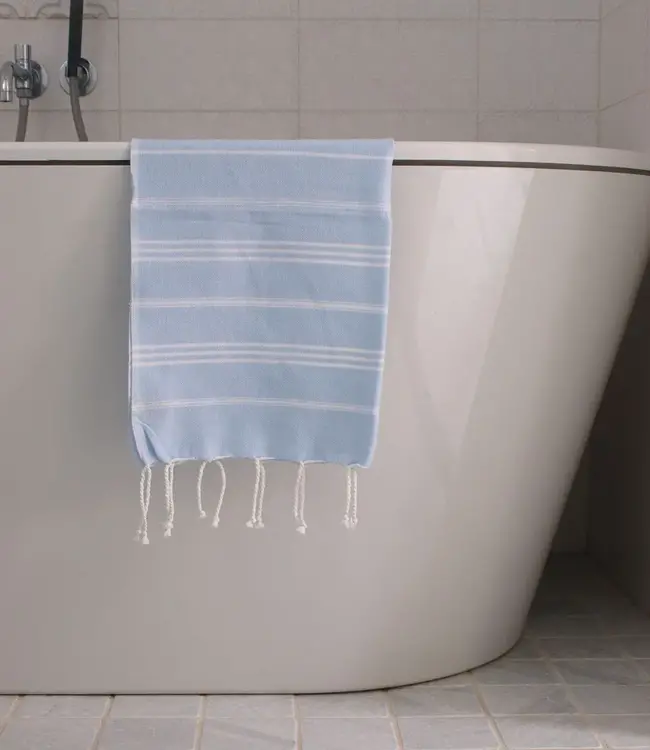 hamam handdoek lichtblauw 100x50cm