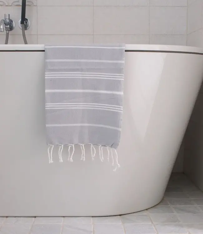 hamam handdoek lichtgrijs 100x50cm