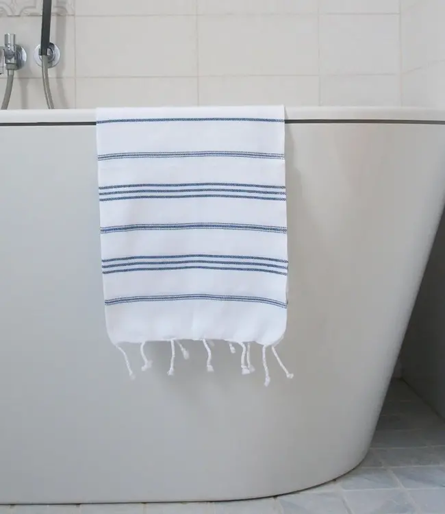 hamam handdoek marineblauw 100x50cm