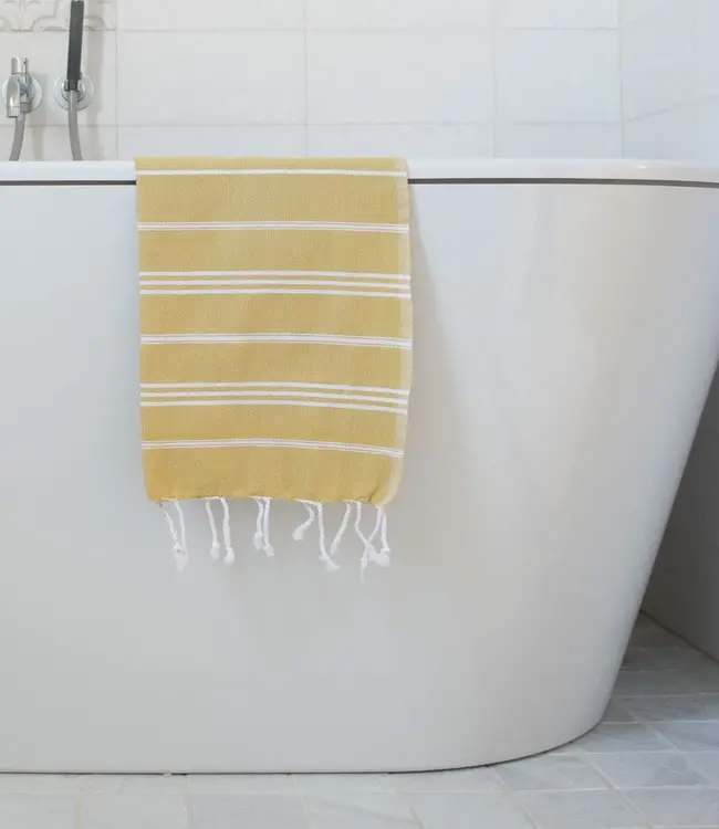 hamam handdoek mosterd 100x50cm