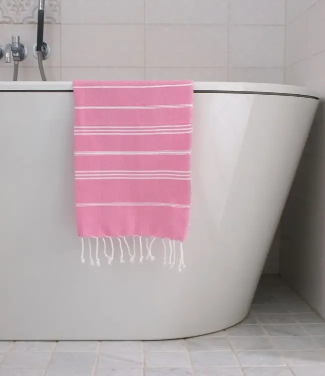 hamam handdoek sorbetroze 100x50cm