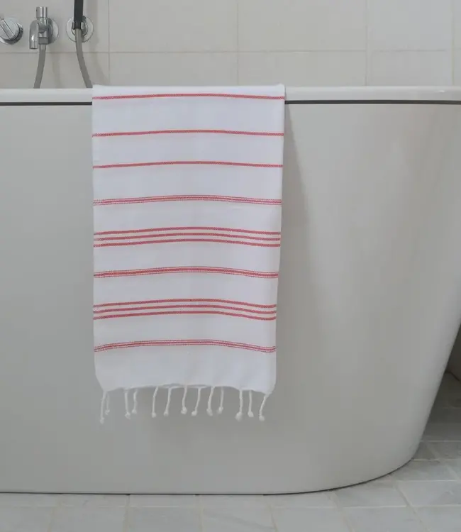 hamam handdoek steenrood 100x50cm