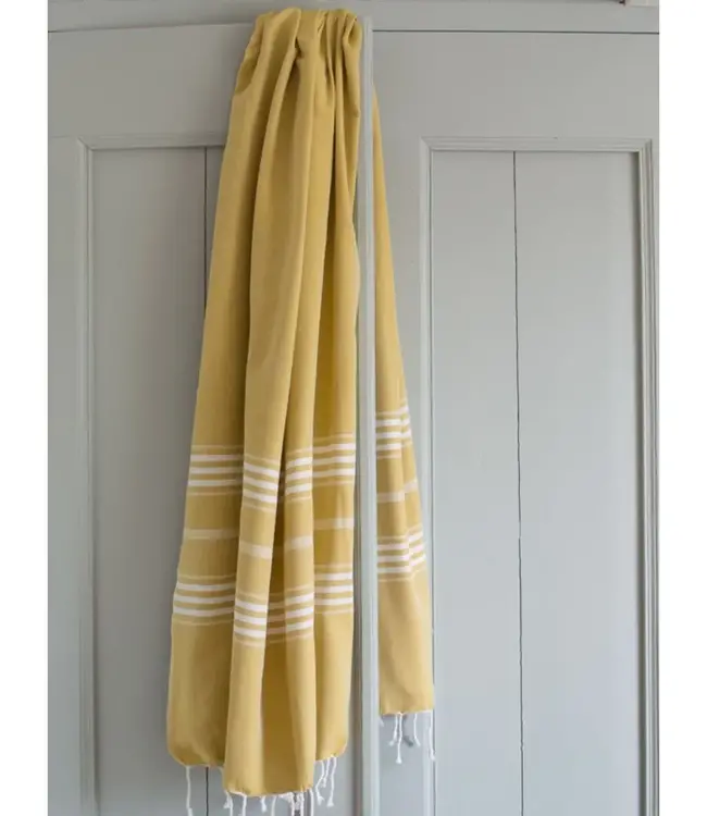 hamamdoek XL mosterd 210x100cm