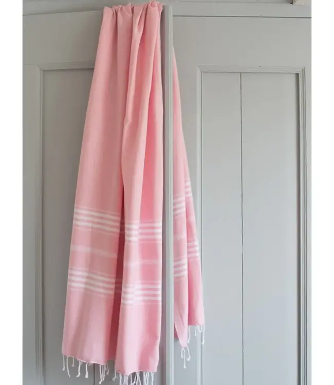 hamamdoek XL poederroze 210x100cm