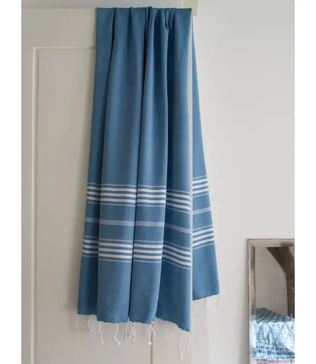 hamamdoek XL oceaanblauw 210x100cm