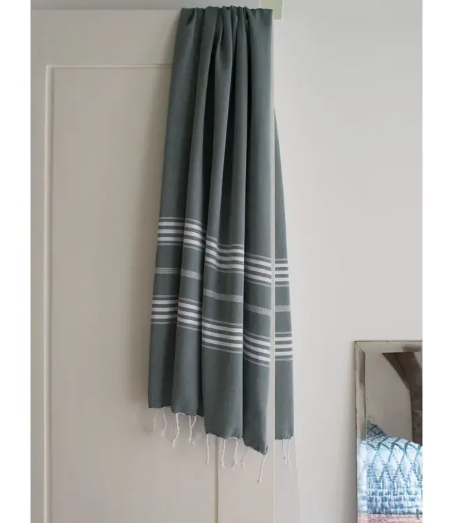 hamamdoek XL dennengroen 210x100cm