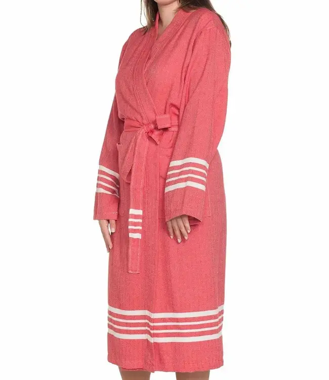 hamam badjas Krem Sultan red