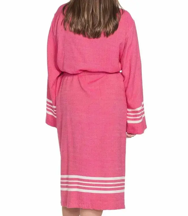 hamam badjas Krem Sultan fuchsia