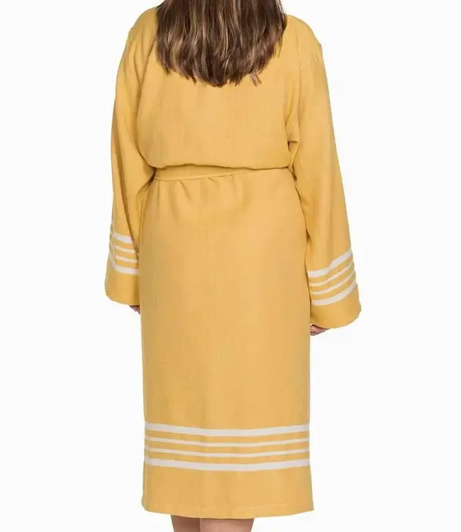 hamam badjas Krem Sultan mustard yellow