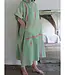 surf en zwemponcho voor volwassenen pistache/tulp - onesize