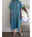 surf en zwemponcho voor volwassenen oceaanblauw/jade - onesize